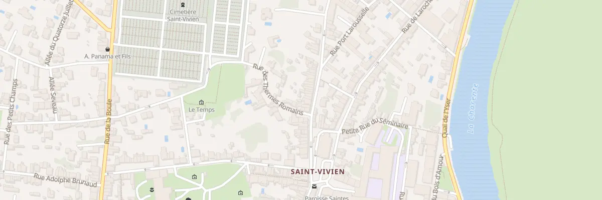Plan du 79 Rue Daniel Massiou à Saintes