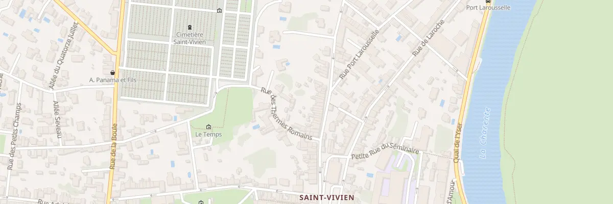 Plan du 95 Rue Daniel Massiou à Saintes