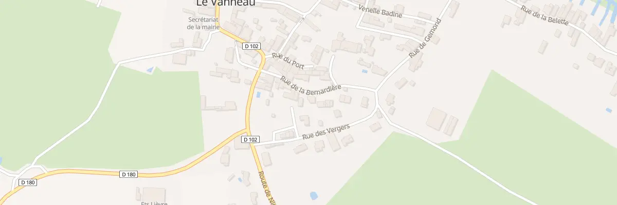 Plan du 8 Rue de la Bernardière au Vanneau-Irleau