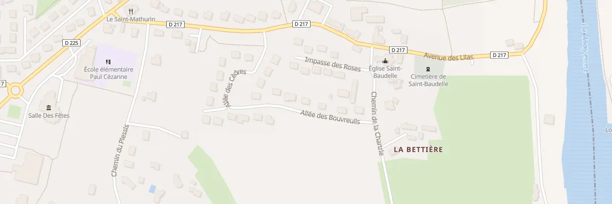 Plan du 3 All des Bouvreuils à Saint-Baudelle