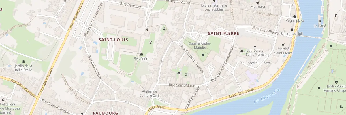 Plan du 24 Rue Charles Dangibeaud à Saintes