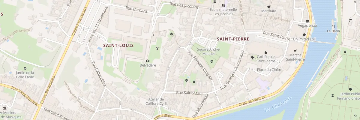 Plan du 26 Rue Charles Dangibeaud à Saintes