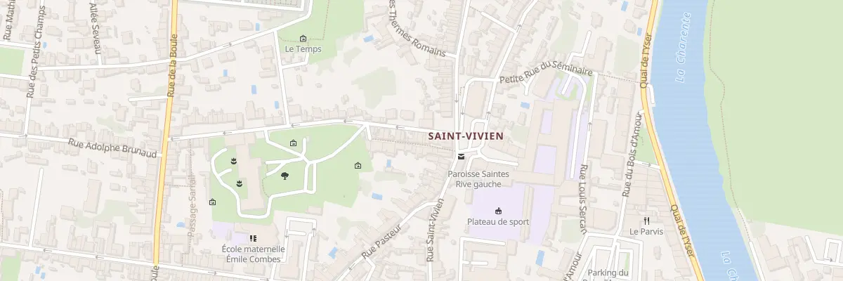 Plan du 11 Rue Albin Delage à Saintes