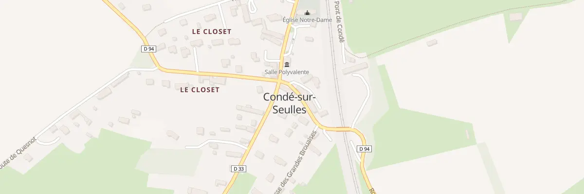 Plan du 1 Rte de Juaye Mondaye à Condé-sur-Seulles