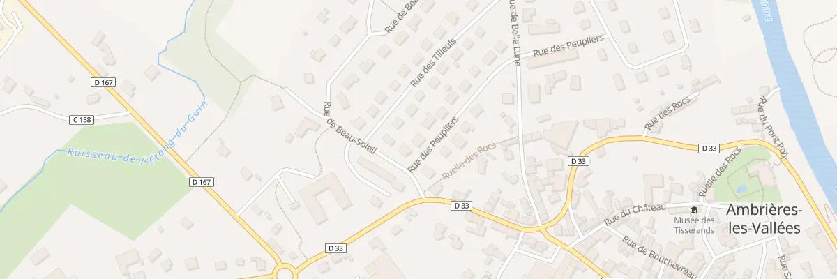 Plan du 3 Rue des Peupliers à Ambrières-les-Vallées