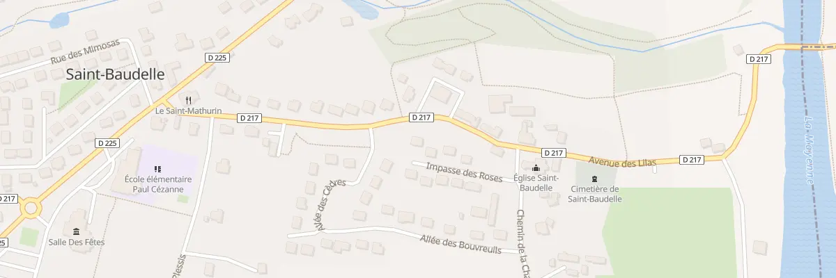 Plan du 8 Imp des Roses à Saint-Baudelle