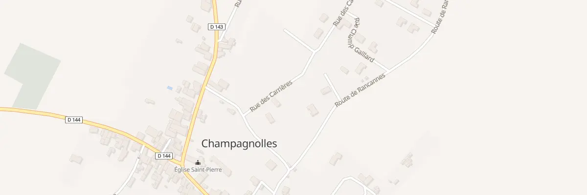 Plan du 7 Rue des Carrières à Champagnolles