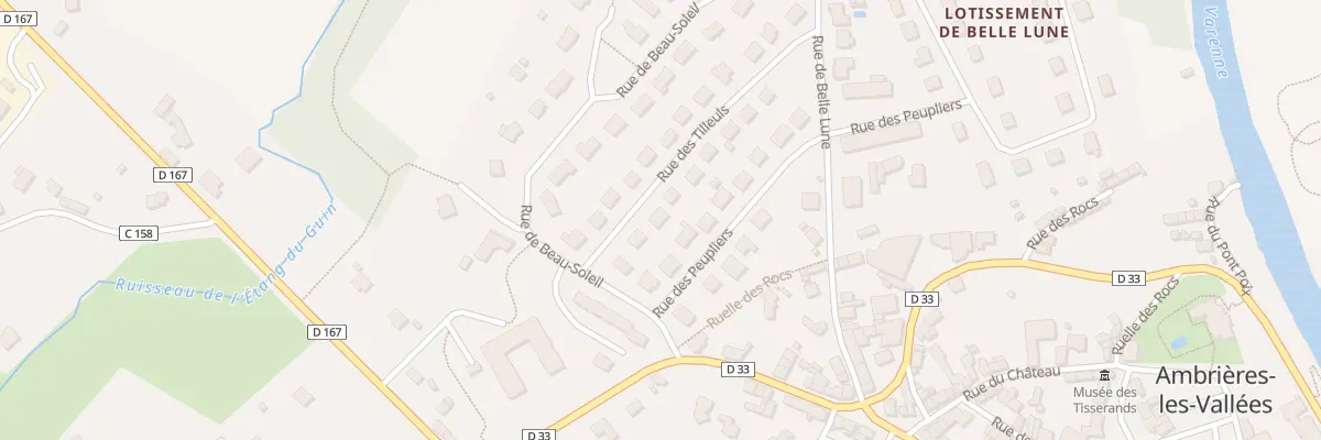 Plan du 6 Rue des Tilleuls à Ambrières-les-Vallées