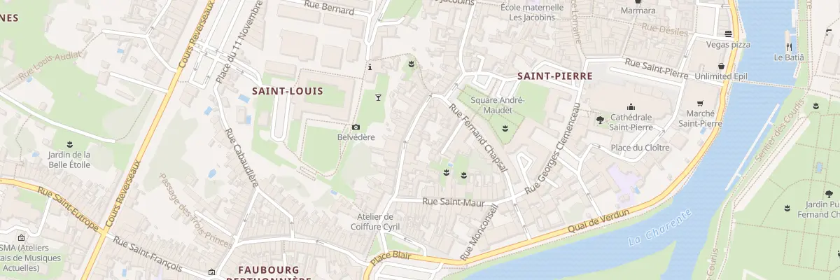 Plan du 20 Rue Charles Dangibeaud à Saintes