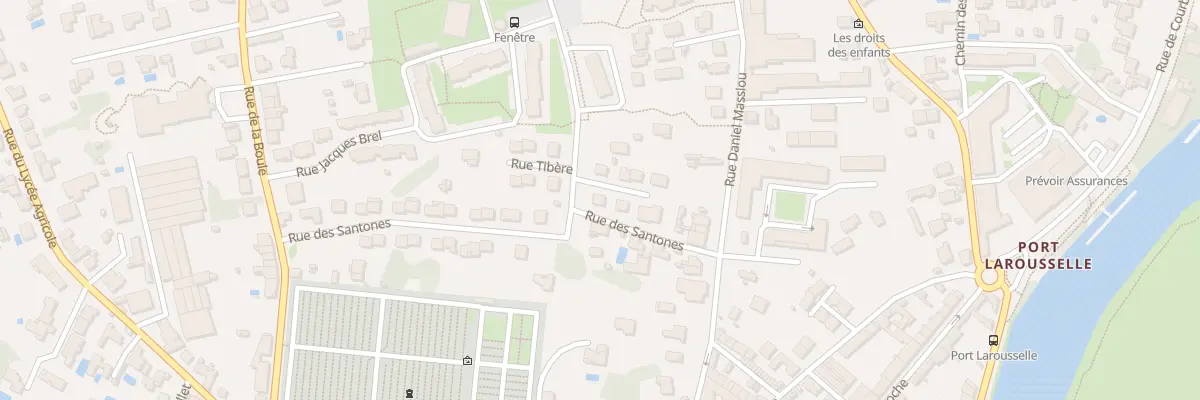 Plan du 23 Rue des Santones à Saintes