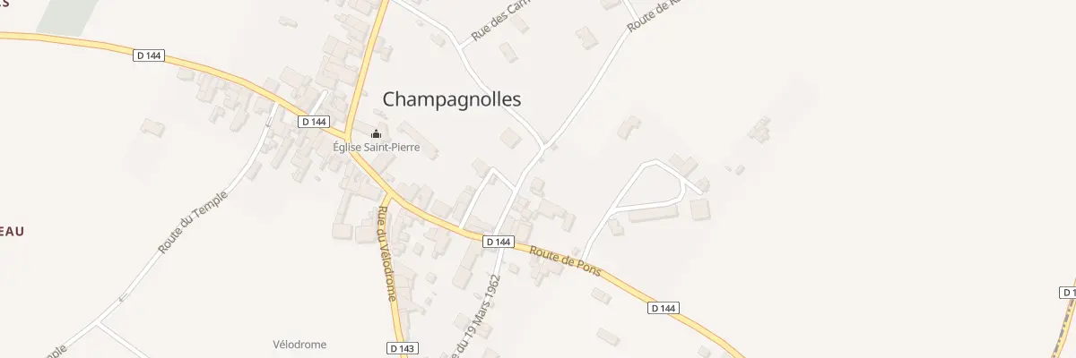 Plan du 6 Rte de Rancannes à Champagnolles