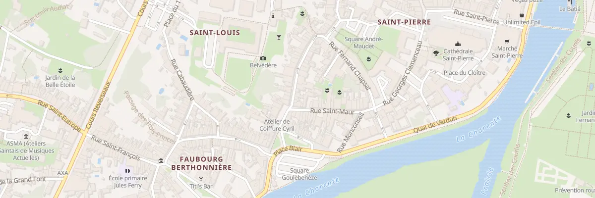 Plan du 6 Rue Charles Dangibeaud à Saintes