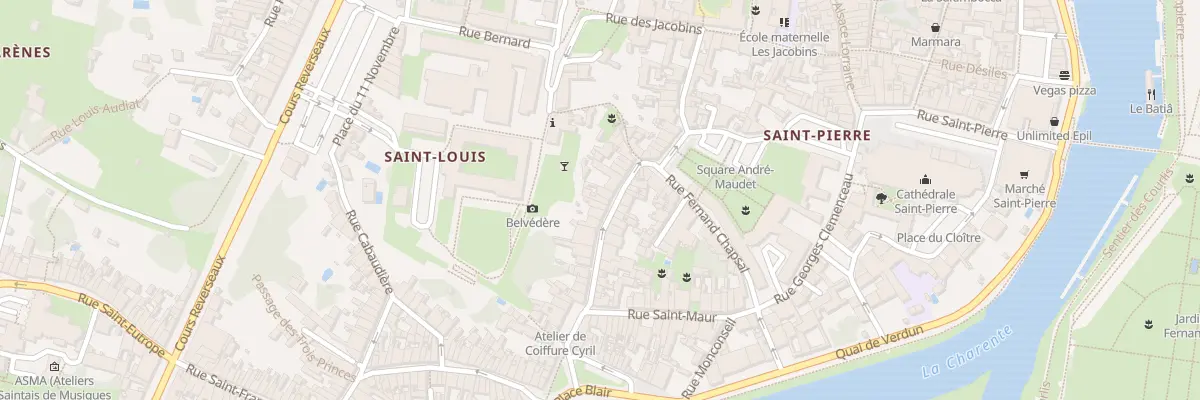 Plan du 21 Rue Charles Dangibeaud à Saintes