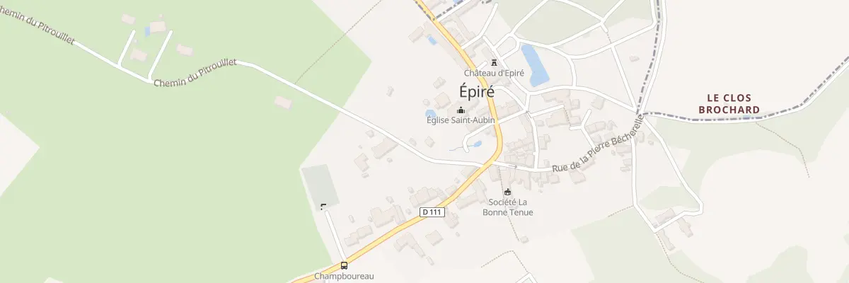 Plan du 2 Che du Pitrouillet à Savennières