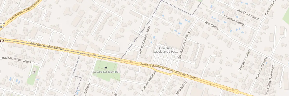Plan du 7 Rue du Docteur Roux à Bordeaux