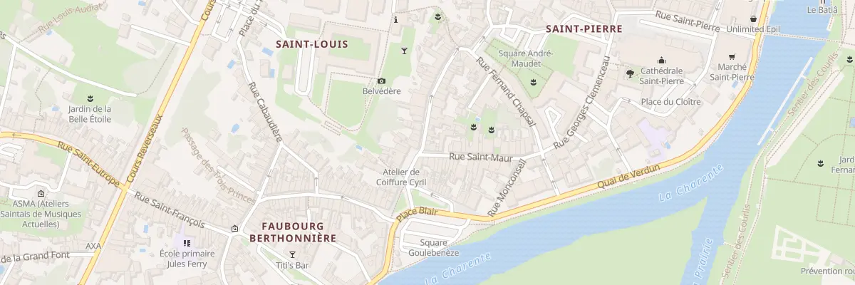 Plan du 4 Rue Charles Dangibeaud à Saintes