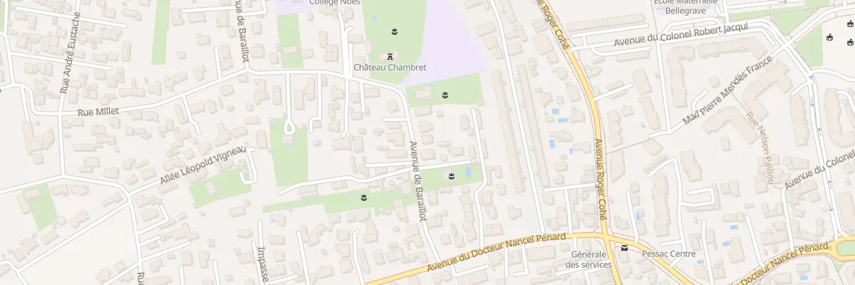 Plan du 9 Av de Baraillot à Pessac