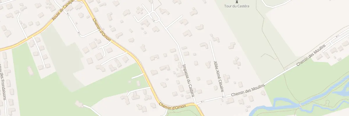 Plan du 12 Imp du Castera à Gradignan