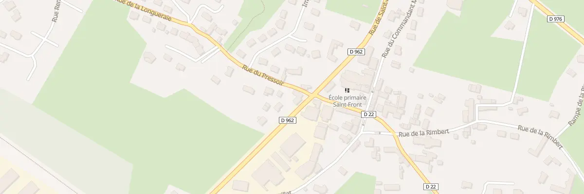 Plan du 38 Rue du Pressoir à Domfront en Poiraie