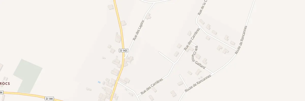Plan du 12 Rue des Carrières à Champagnolles