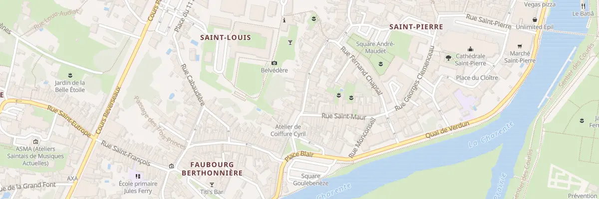 Plan du 3 Rue Charles Dangibeaud à Saintes