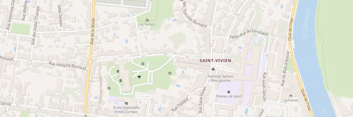 Plan du 27 Rue Albin Delage à Saintes