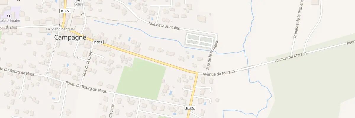Plan du 275 Av du Marsan à Campagne
