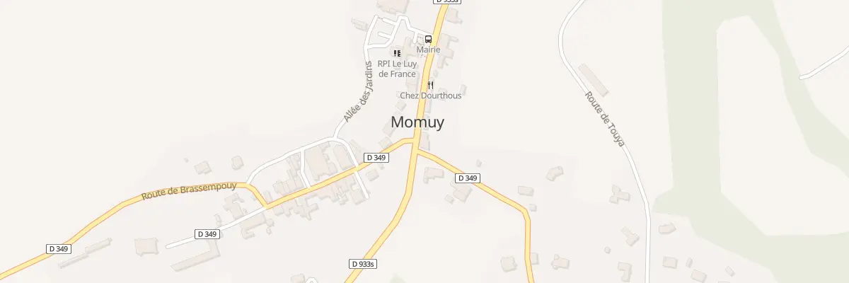 Plan du 121 Rte d’Orthez à Momuy