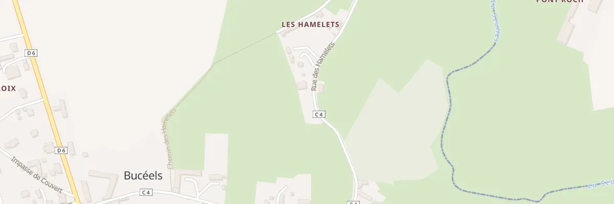 Plan du 1 Rue des Hamelets à Bucéels