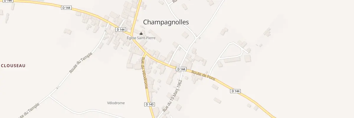 Plan du 11 Rue Edgard Moulineau à Champagnolles