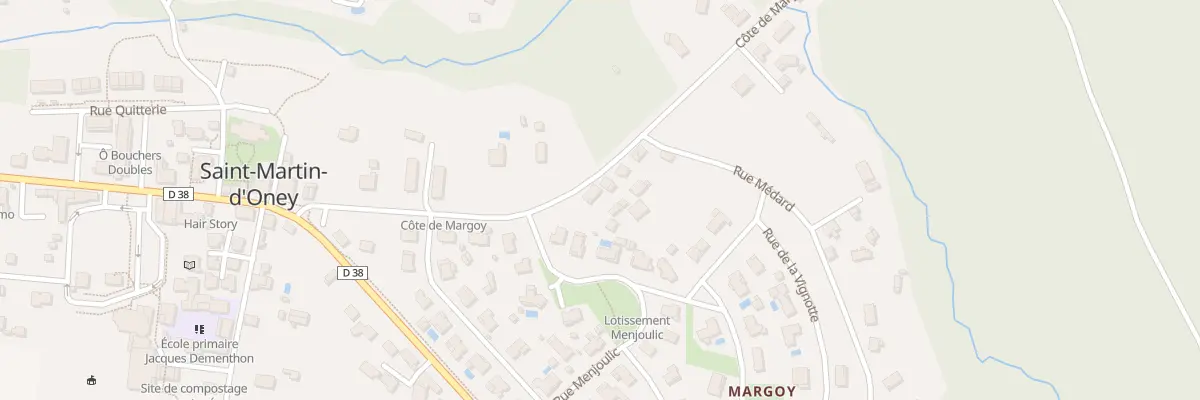 Plan du 260 Côte de Margoy à Saint-Martin-d’Oney
