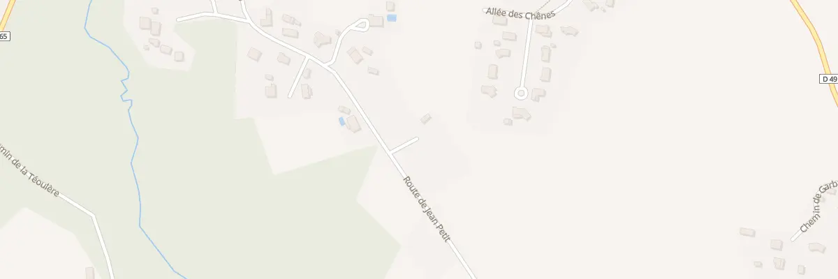 Plan du 837 Rte de Jean-petit à Geloux