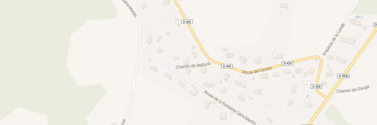 Plan du 51 Che de Bellocq à Momuy