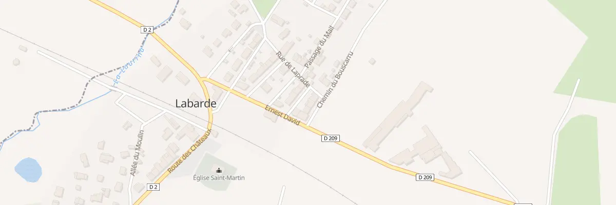 Plan du 3 Che de Bouscarru à Labarde