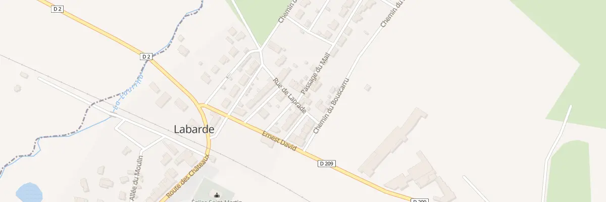Plan du 2T Rue de Laprade à Labarde