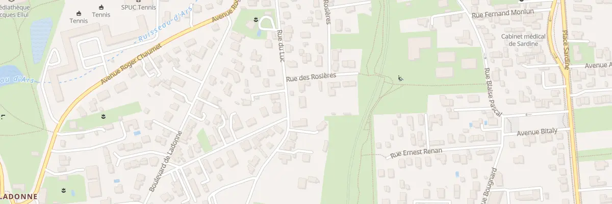 Plan du 15 Rue du Luc à Pessac