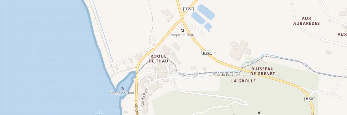 Plan de Roque de Thau à Villeneuve