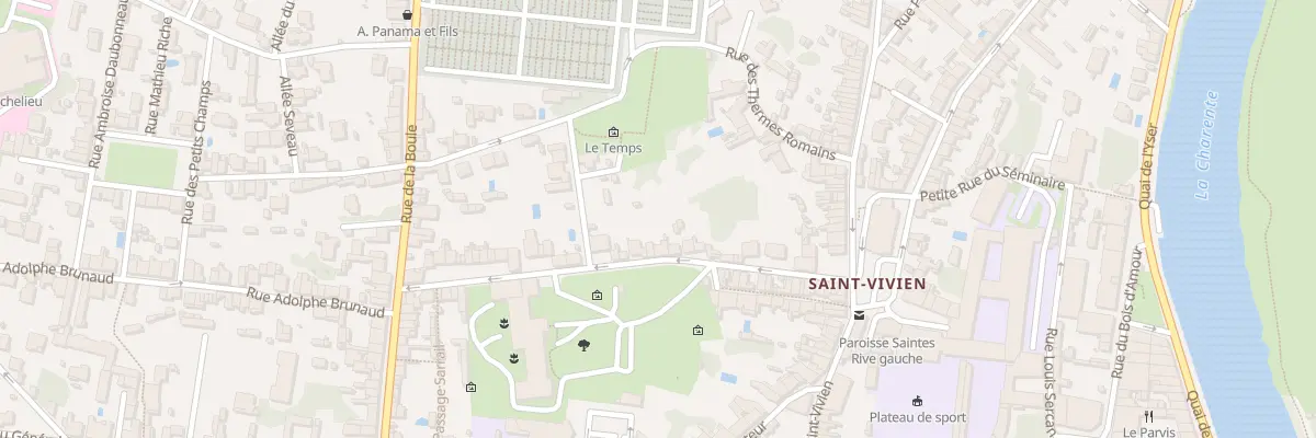 Plan du 28 Rue Albin Delage à Saintes