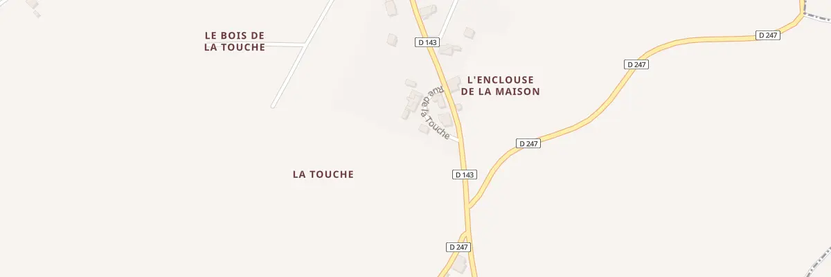 Plan du 16 Rue de la Touche à Champagnolles