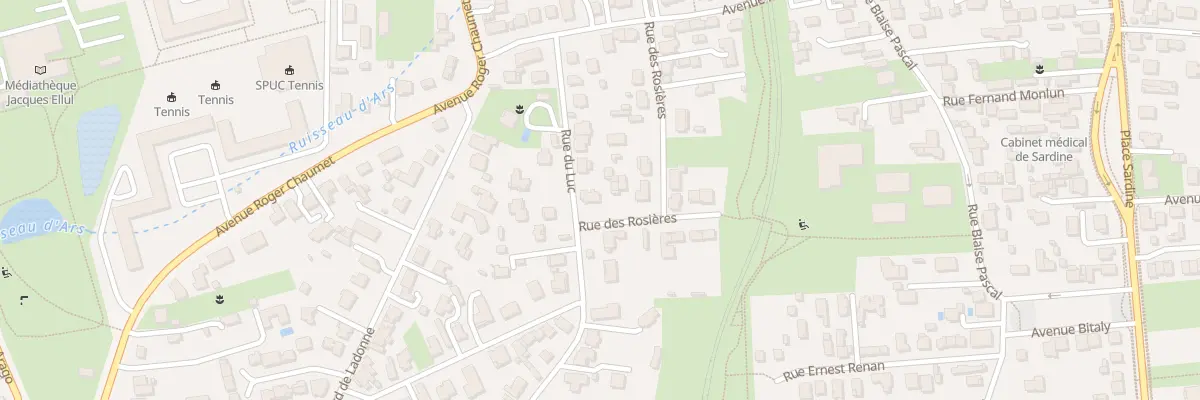 Plan du 11 Rue du Luc à Pessac
