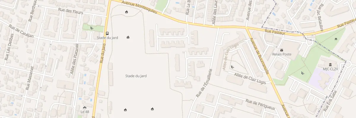 Plan du 14 Imp Montesquieu à Mérignac