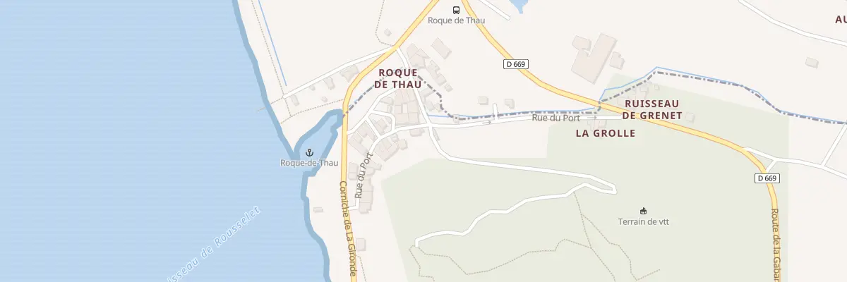 Plan du 14 Roque de Thau à Gauriac