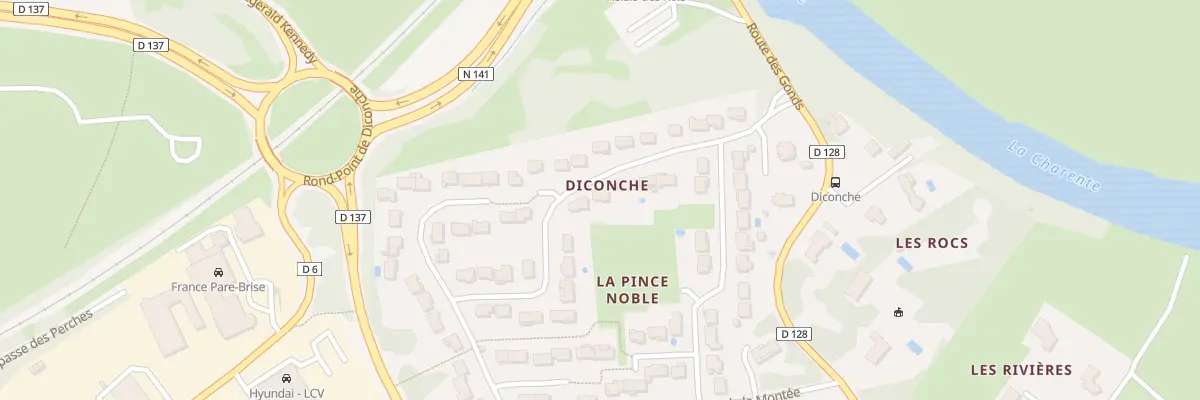 Plan du 11 Rue de la Combe du Moulin à Saintes