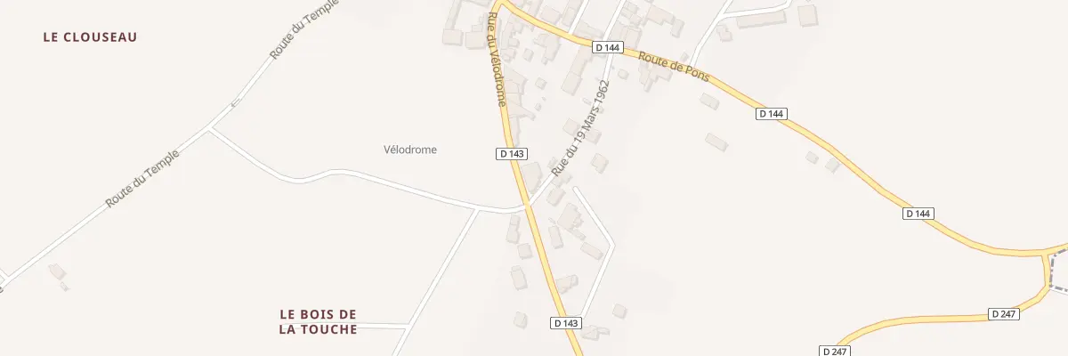 Plan du 15 Rue du Velodrome à Neuillac