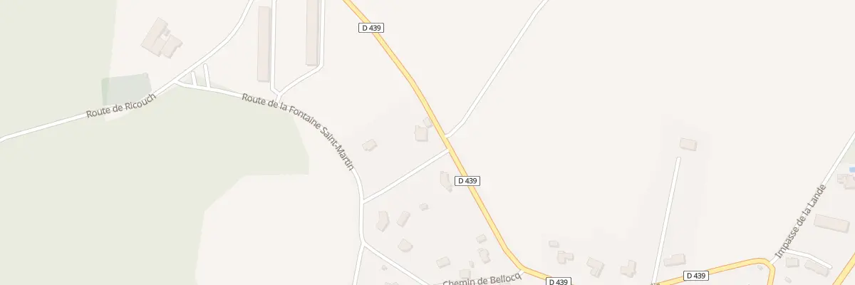 Plan du 607 Rte de Cazalis à Momuy