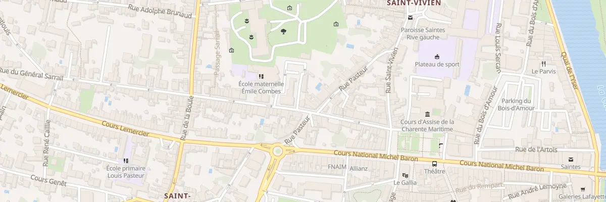 Plan du 22 Rue du Général Sarrail à Saintes