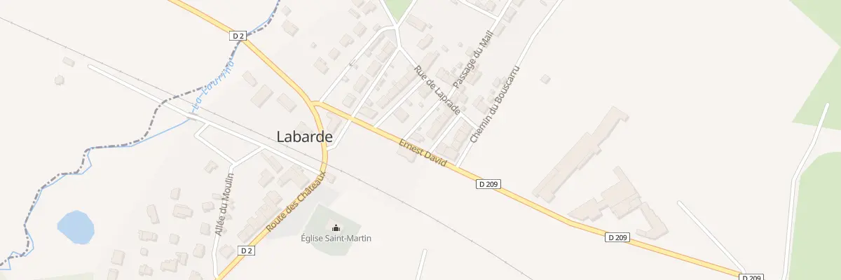 Plan du 7 Av du Comte Lynch à Labarde