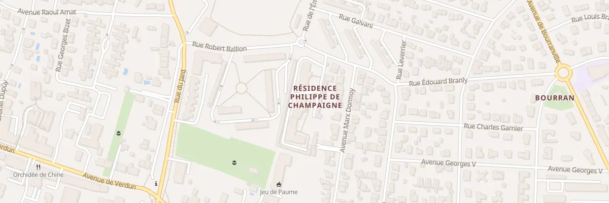 Plan du 3 All Philippe de Champaigne à Mérignac