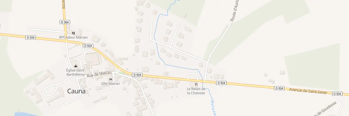 Plan du 97 Av de Loustalet à Cauna