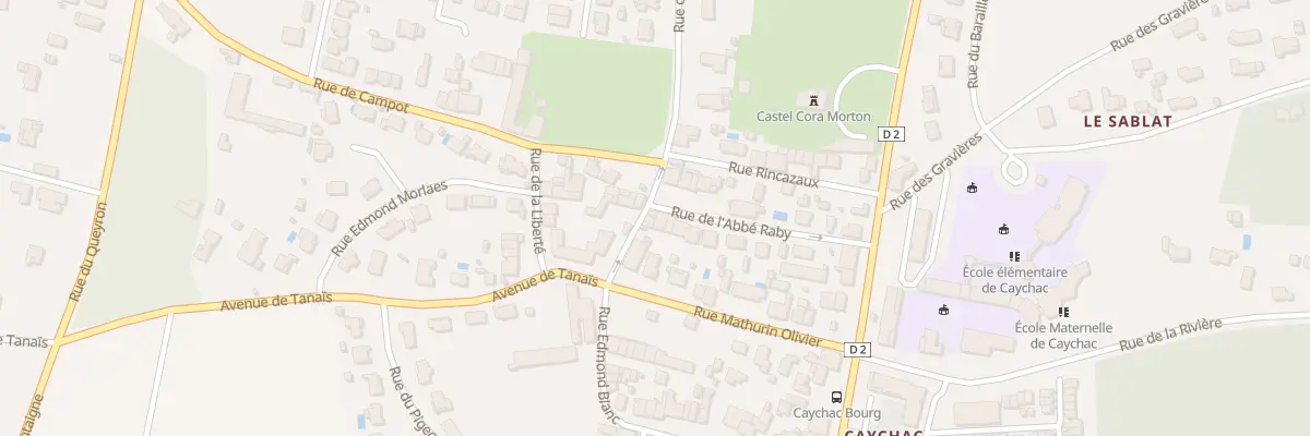 Plan du 18 Rue de l’Abbé Raby à Blanquefort